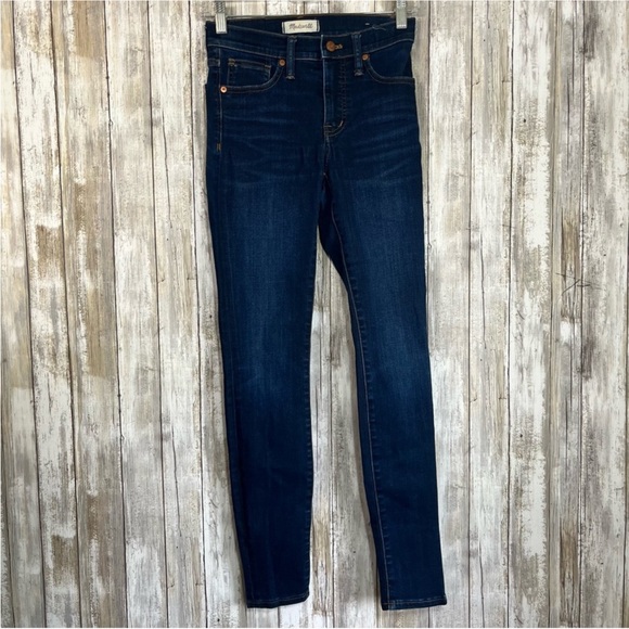 Madewell Denim - Madewell Dark Wash 9” High Rise Skinny